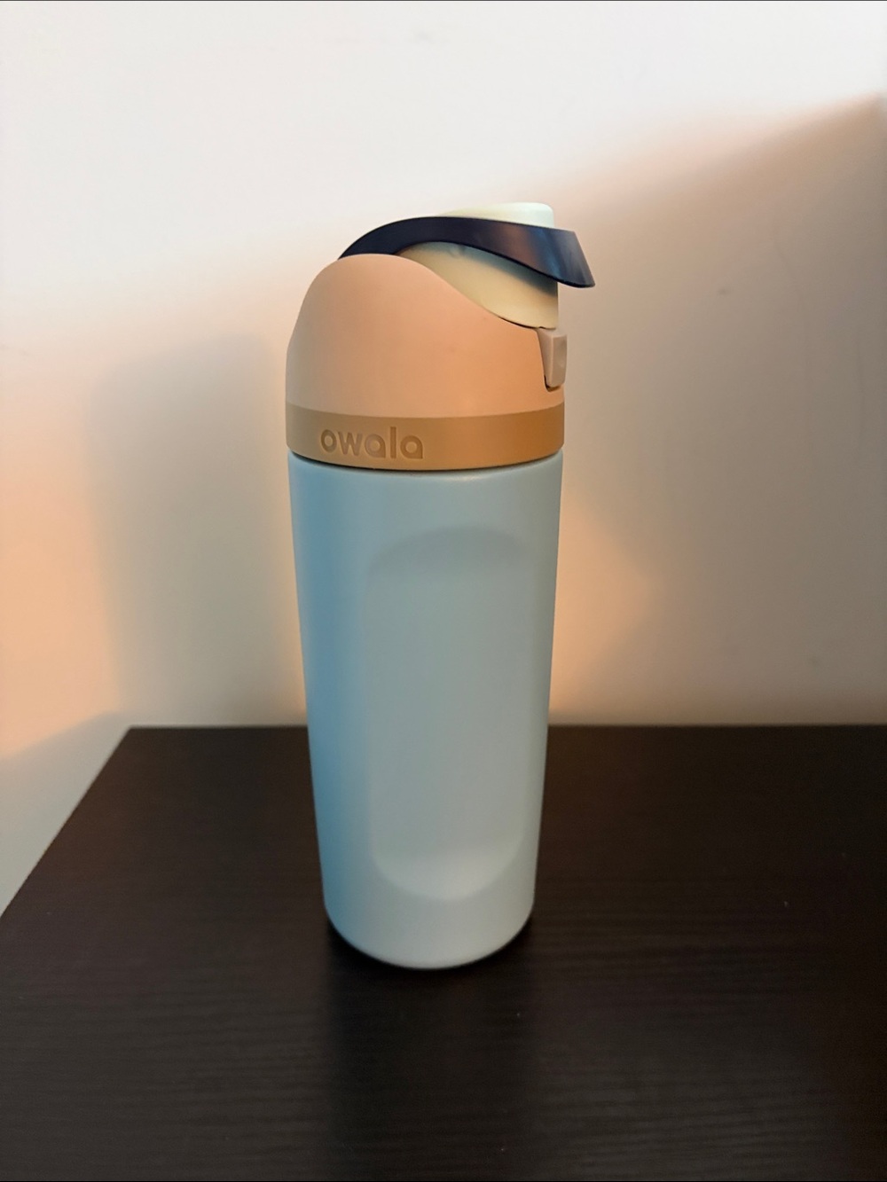 Owala Two-Tone Insulated Bottle — Light Blue & Beige